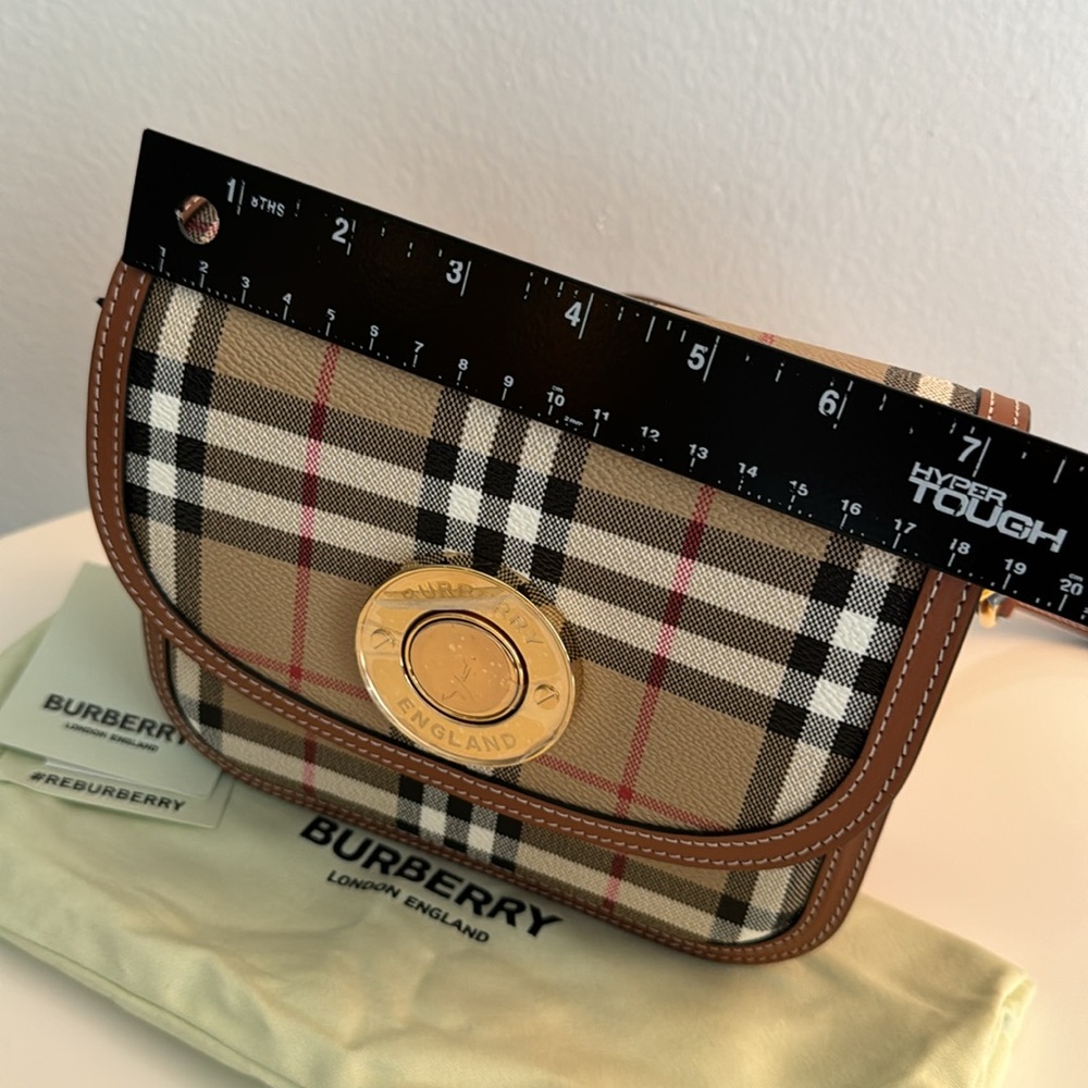 New BURBERRY Vintage Check Crossbody Bag Purse w/ Strap & Dustbag - Picture 5 of 12